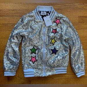 NWT Lola + the Boys sequin jacket